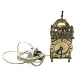 Small brass Smiths type lantern clock