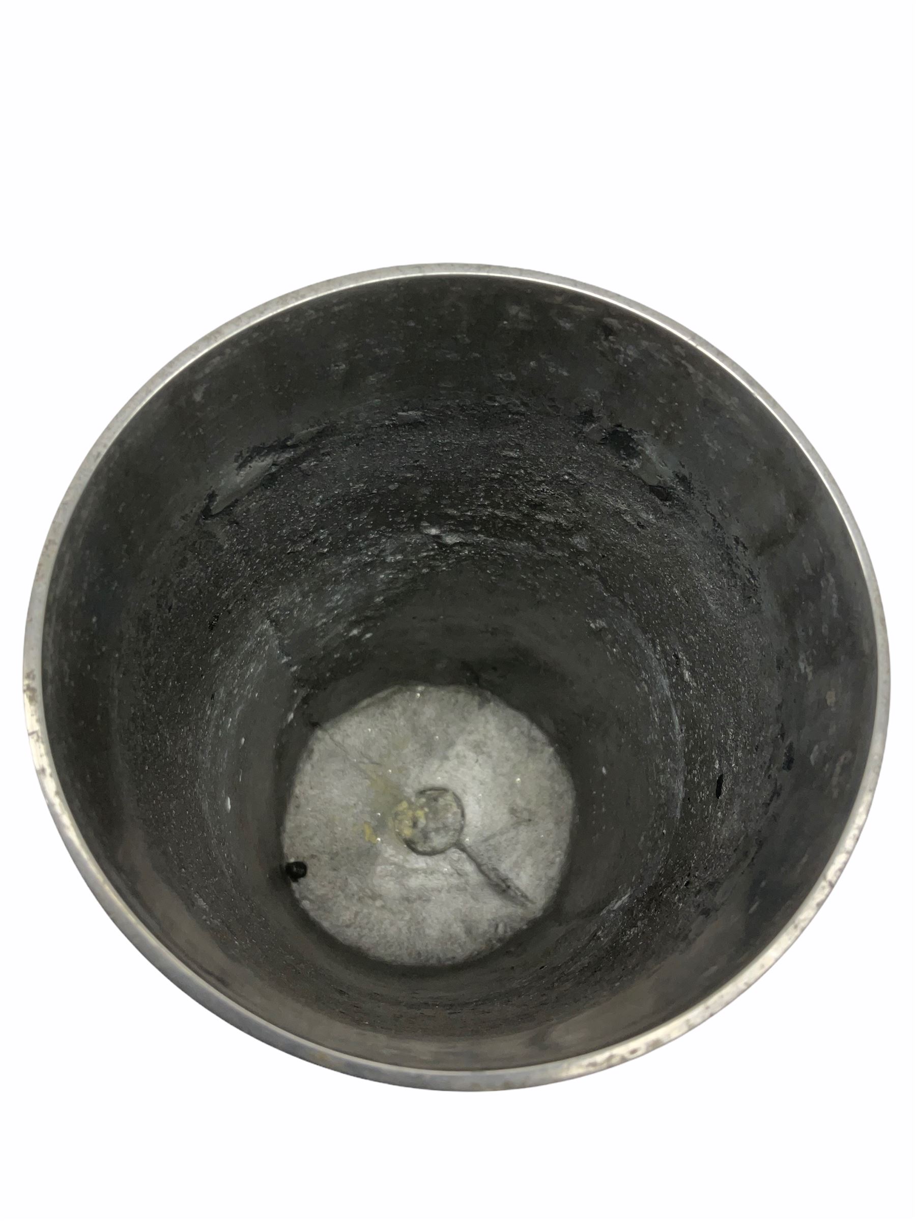 Cylindrical metal vase - Image 3 of 3