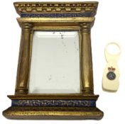 Small 20th century gilt mirror