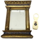 Small 20th century gilt mirror