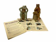 Pair of Bugaboos figures of Frank and Edna with paperwork