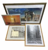 Four framed prints