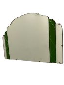 Art Deco frameless mirror