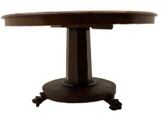 Victorian mahogany circular table