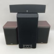 Four Yamaha speakers