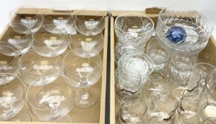 Assorted glassware