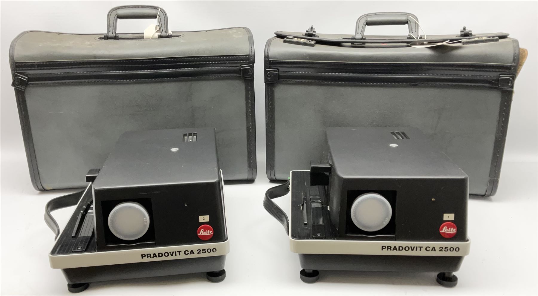 Two cased Leitz Pradovit CA 2500 Slide Projectors