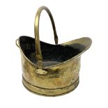 Brass coal scuttle