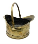 Brass coal scuttle