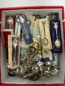 Collection of assorted souvenir and other spoons