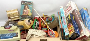 Quantity of vintage and later toys to include Palitoy hand puppet doll in box