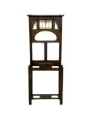 Edwardian oak hallstand