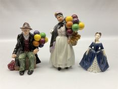 Three Royal Doulton figures