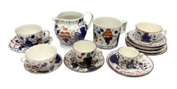 Group of Gaudy Welsh type ceramics