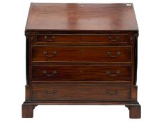 Georgian style mahogany bureau