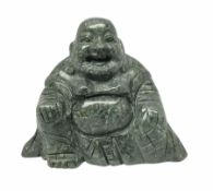 Hardstone figure of a seated buddha