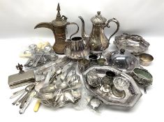 Collection of silver plate and other metalware