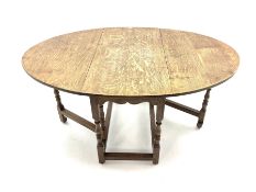 20th century medium oak drop leaf gateleg table