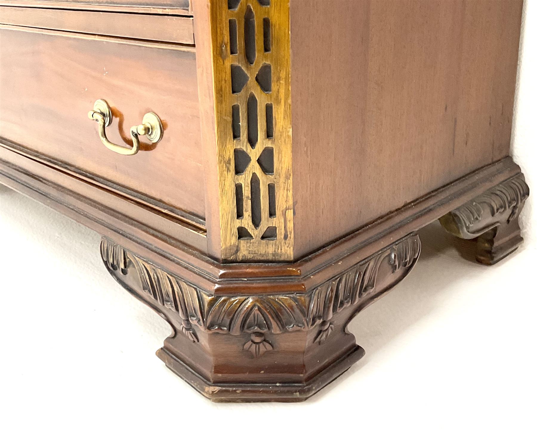 Georgian style mahogany chest - Image 5 of 5