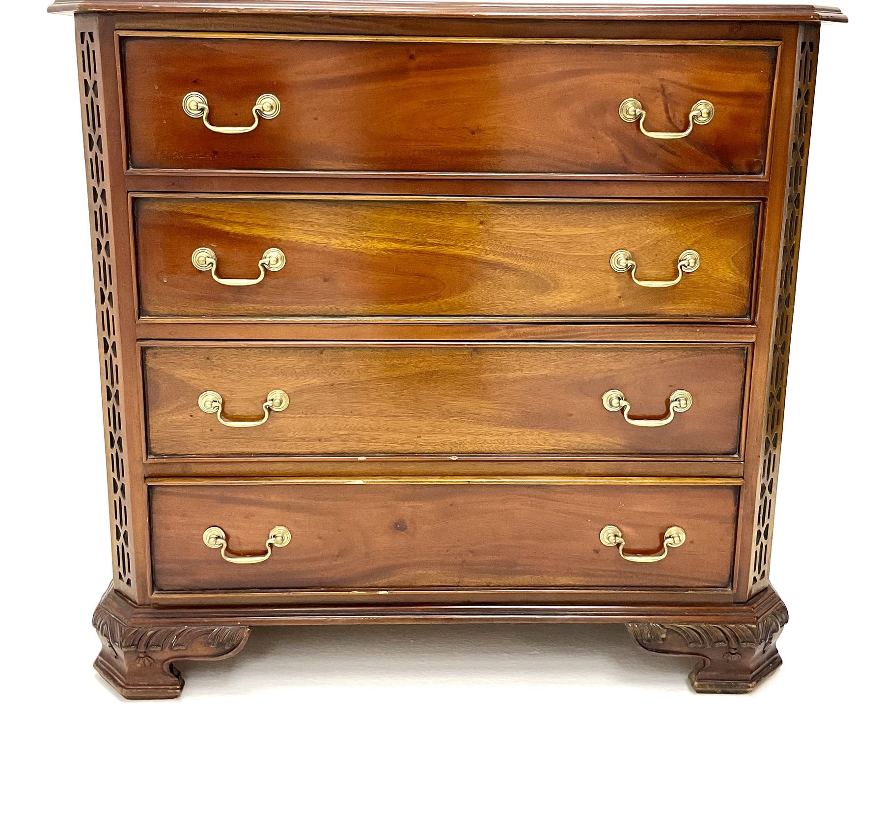 Georgian style mahogany chest - Image 2 of 5