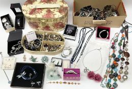 Collection of costume jewellery and watches