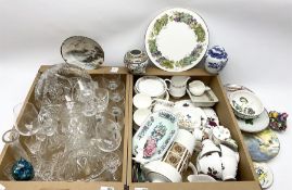 Collection of ceramics and glassware