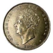 King George IV 1826 shilling coin