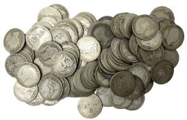 Approximately 160 grams of Great British pre 1920 silver four pence coins