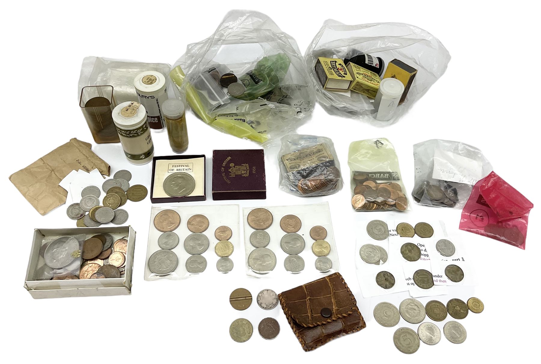 Great British and World coins including pre-decimal pennies