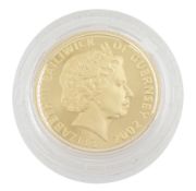 Queen Elizabeth II Bailiwick of Guernsey 2002 gold twenty-five pounds coin