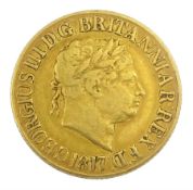 King George III 1817 gold full sovereign coin