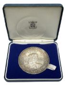 Hallmarked sterling silver commemorative medallion