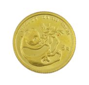 China 1984 one twentieth of an ounce fine gold panda coin