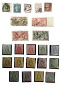 Stamps including various King Edward VII Sothern Nigeria values