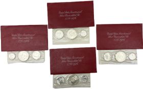 Four 'United States Bicentennial Silver Uncirculated Set 1776-1976'