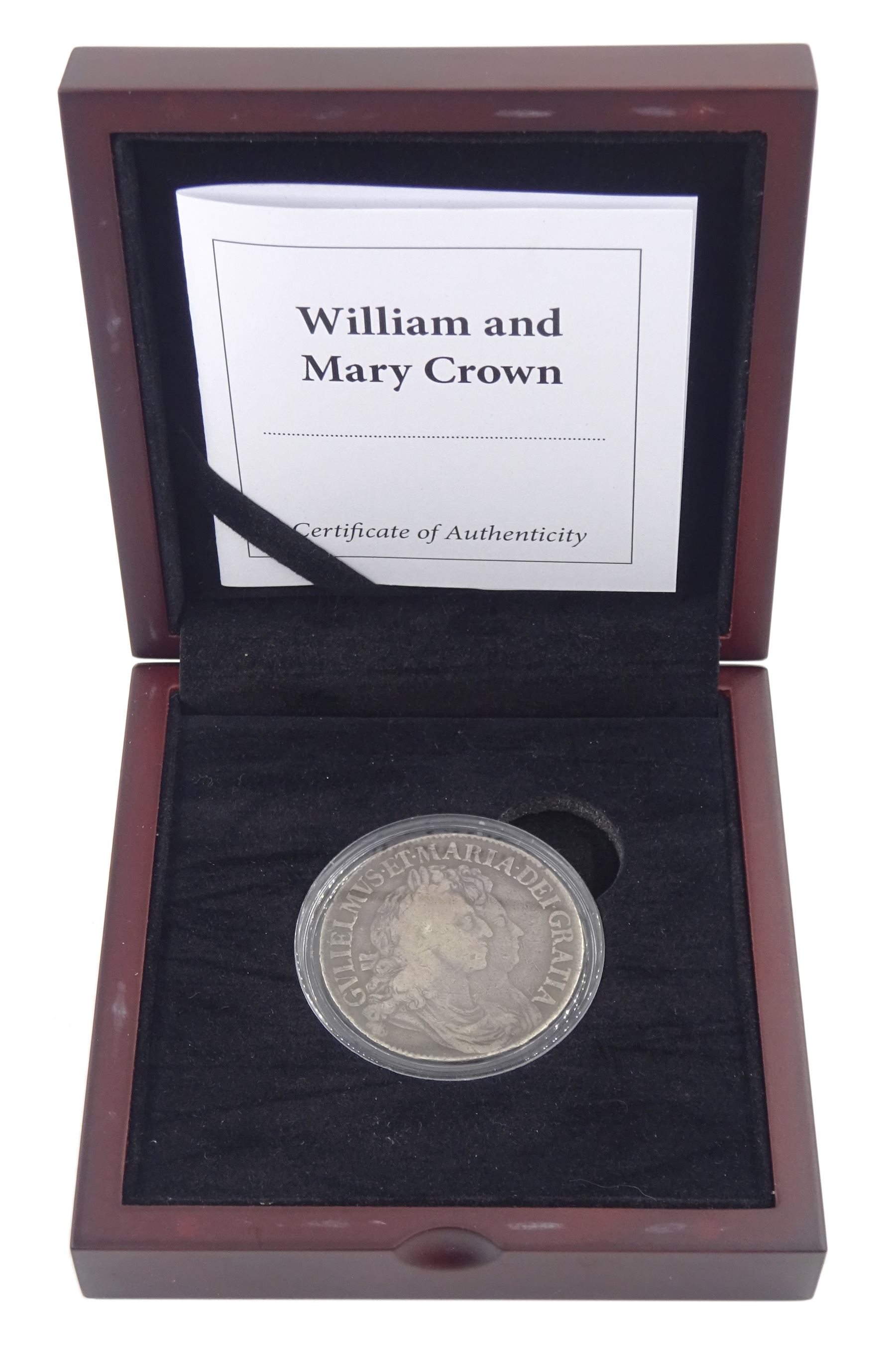 William and Mary 1691 crown coin - Image 3 of 3