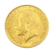 King George V 1911 gold full sovereign coin