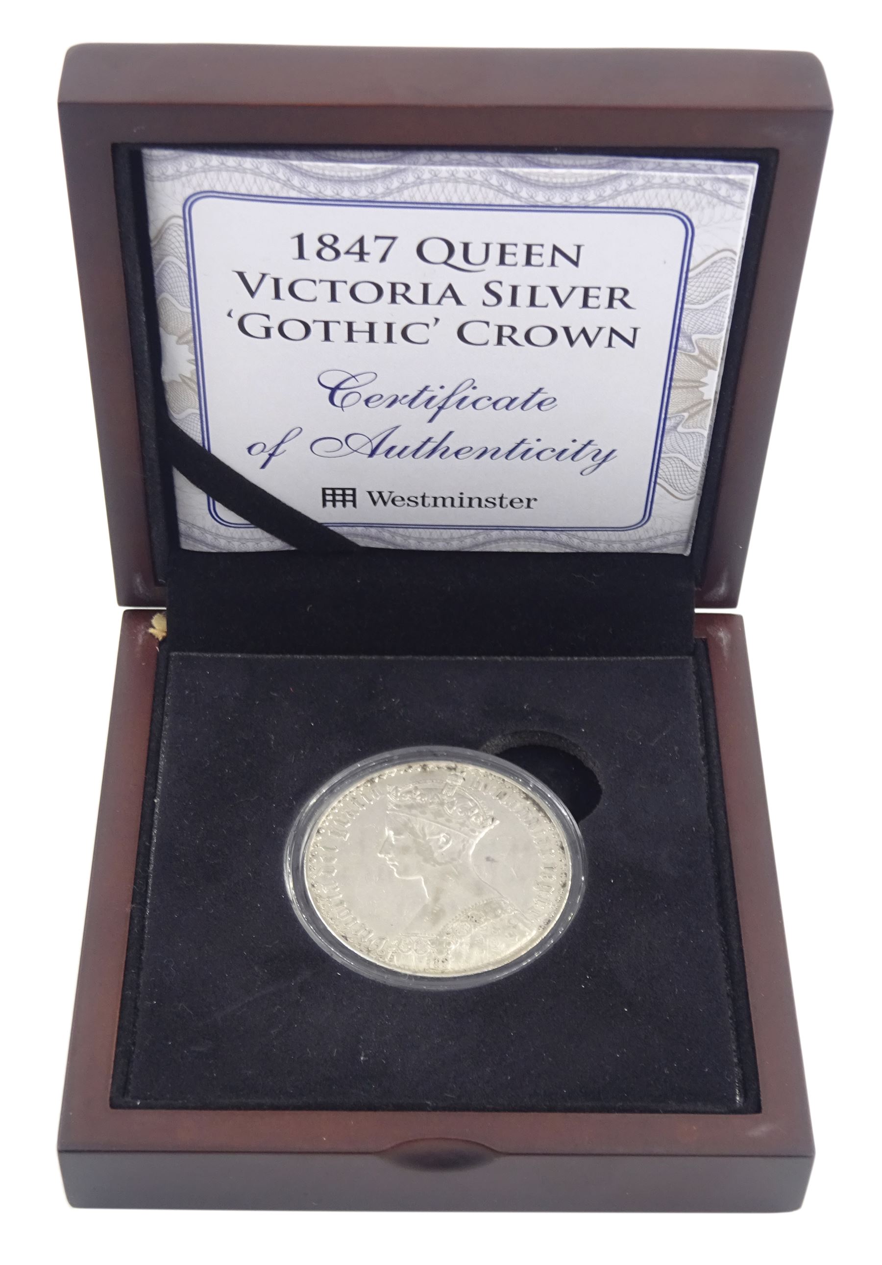 Queen Victoria 1847 Gothic crown coin - Image 3 of 3