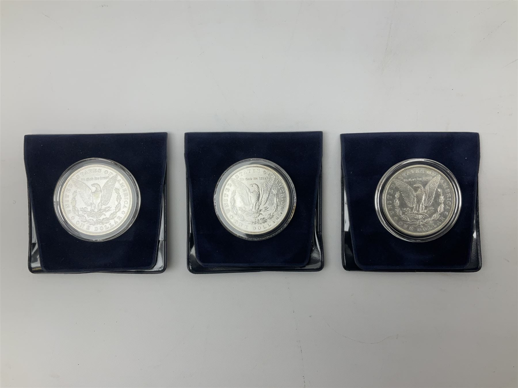 Three United States of America Morgan Dollars - Image 3 of 11