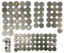 Approximately 900 grams of pre 1947 Great British silver coins