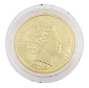 Queen Elizabeth II 2015 Jersey gold proof one pound coin