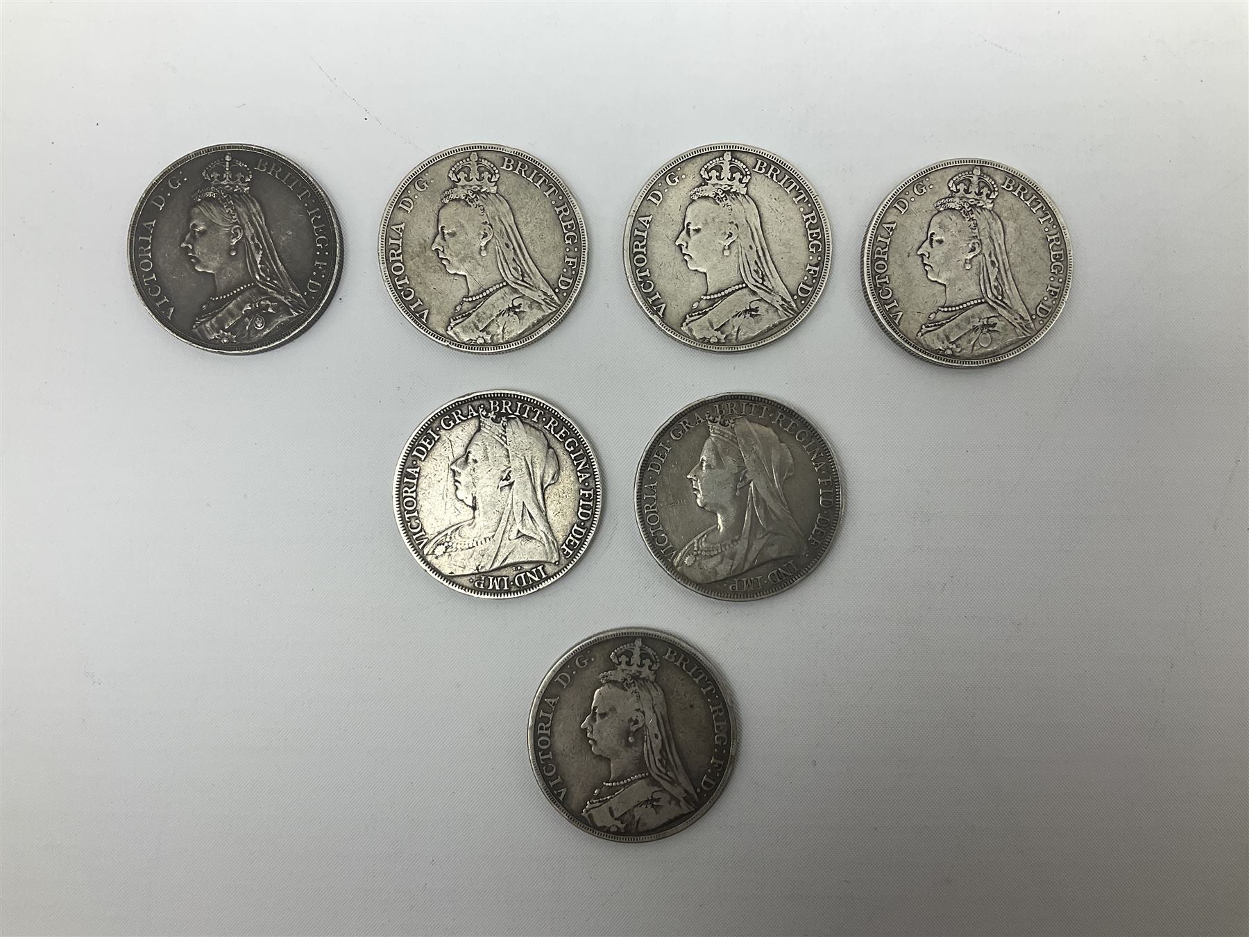 Eleven Great British crown coins - Image 12 of 15