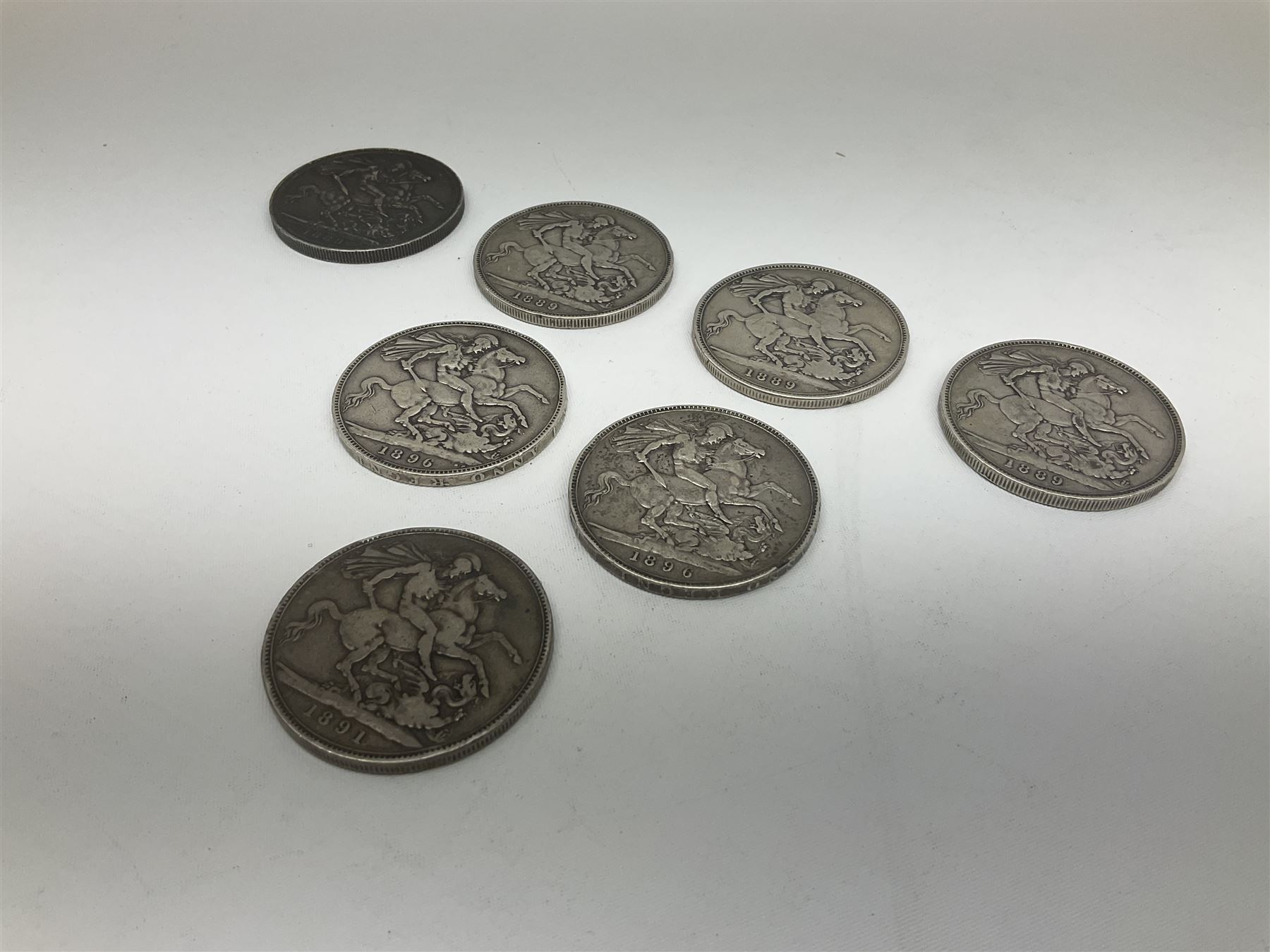 Eleven Great British crown coins - Image 14 of 15