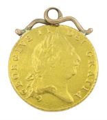 King George III 1801 gold half Guinea coin