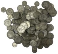 Approximately 1240 grams of pre 1947 Great British silver coins