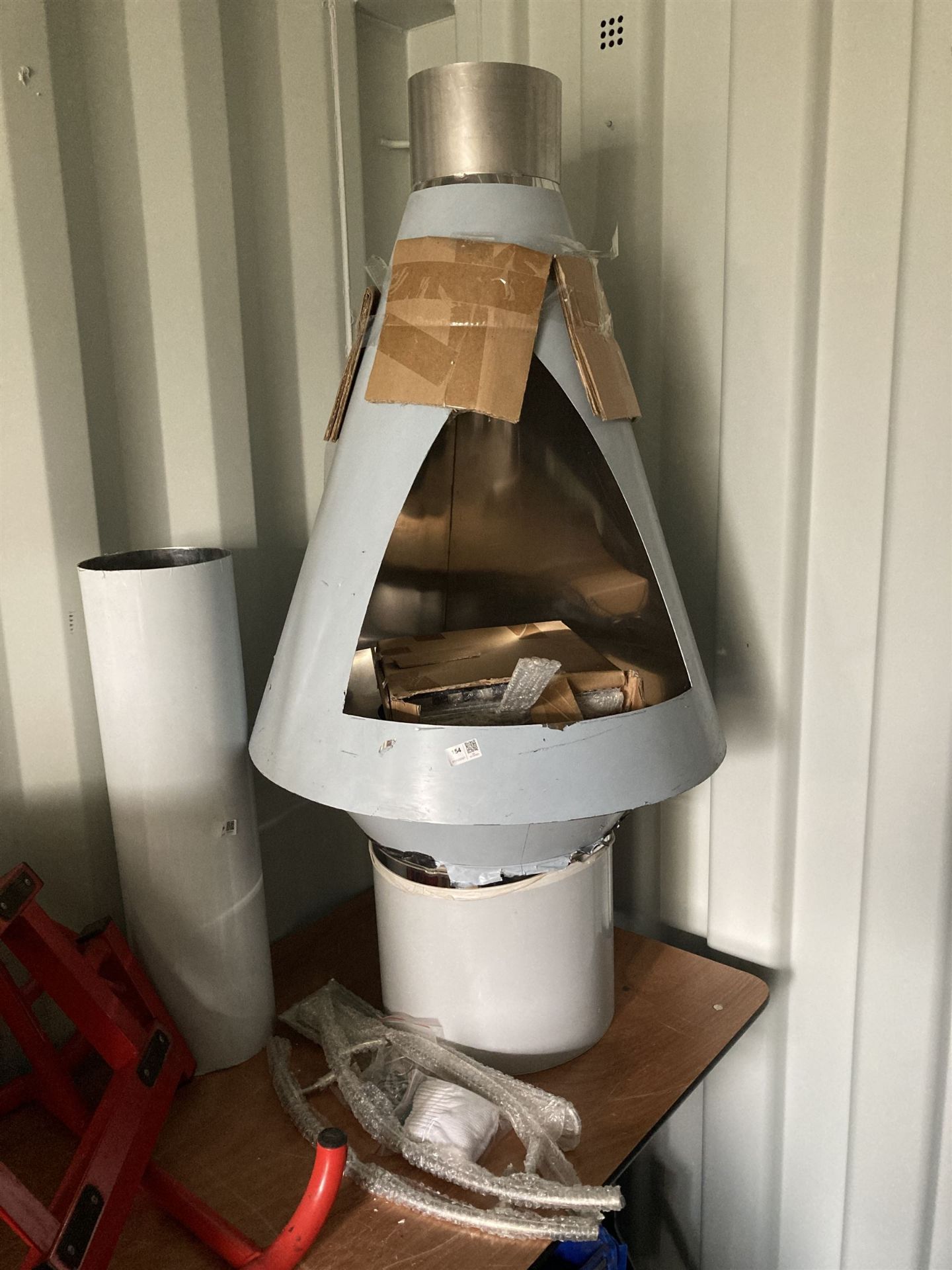 Stainless outdoor dome cooking fire - THIS LOT IS TO BE COLLECTED BY APPOINTMENT FROM DUGGLEBY STORA