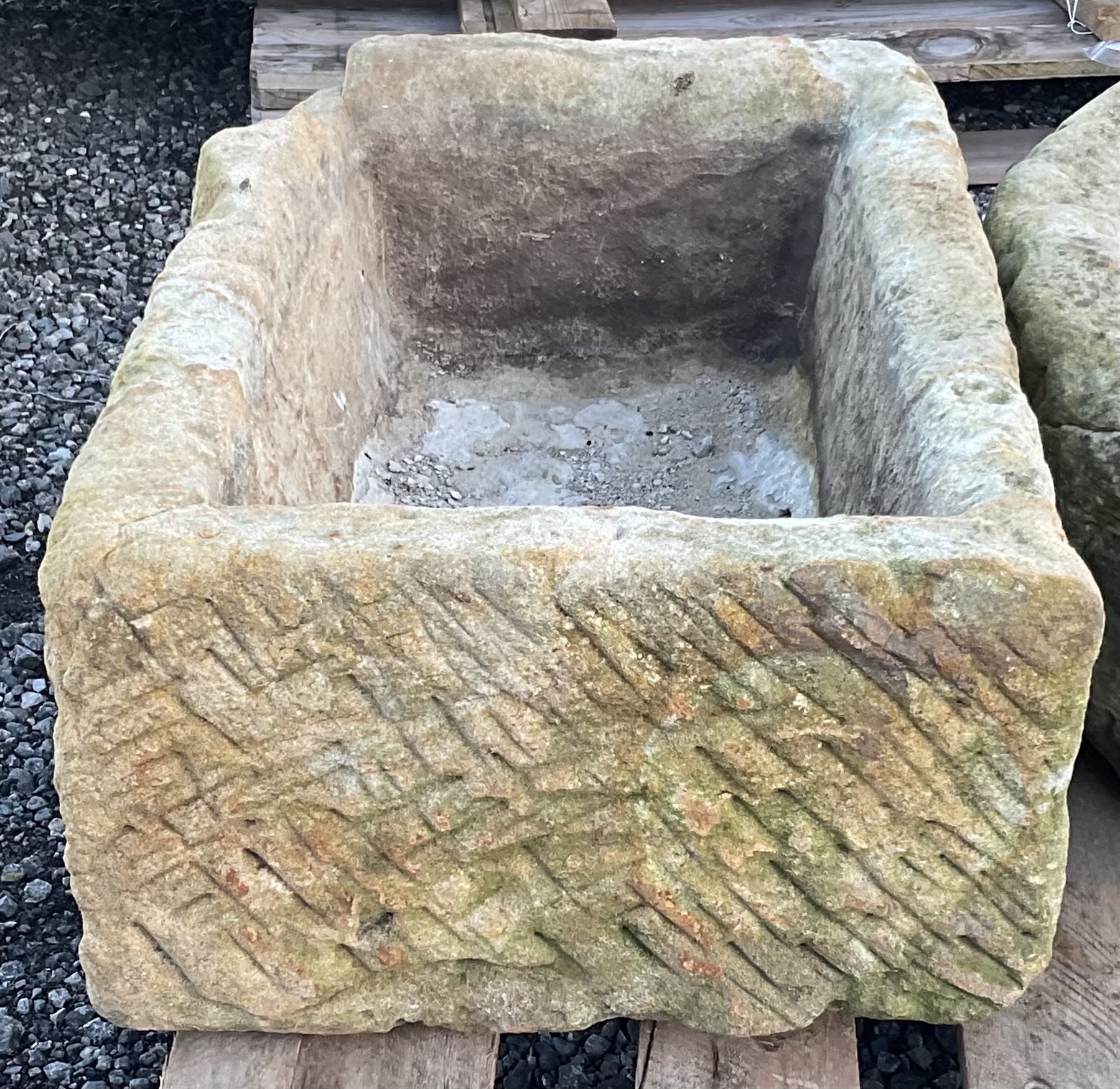 19th rectangular stone trough - THIS LOT IS TO BE COLLECTED BY APPOINTMENT FROM DUGGLEBY STORAGE