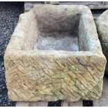19th rectangular stone trough - THIS LOT IS TO BE COLLECTED BY APPOINTMENT FROM DUGGLEBY STORAGE