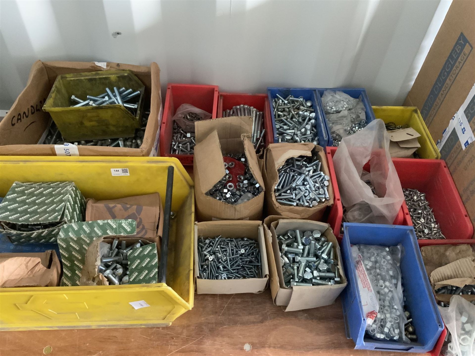 Quantity of unused nuts and bolts - THIS LOT IS TO BE COLLECTED BY APPOINTMENT FROM DUGGLEBY STORAGE
