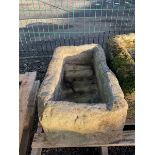 Small 19th century rectangular stone trough - THIS LOT IS TO BE COLLECTED BY APPOINTMENT FROM DUGGLE